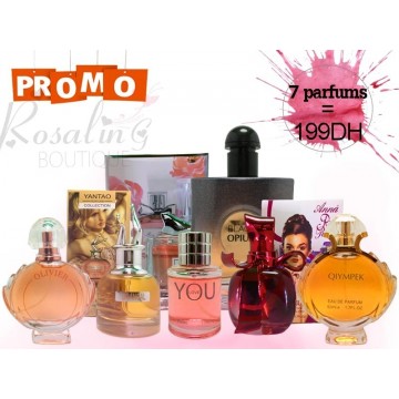 Pack de 7 parfums très bonnes