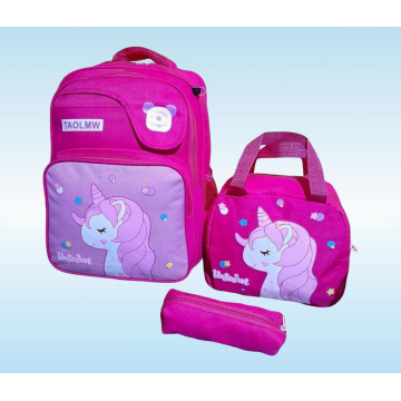 pack cartable 3 pieces a théme uniciorne