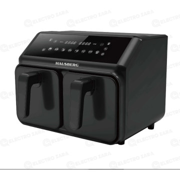 Hausberg HB-2375 Friteuse a Air Electrique AirFryer Avec Double Panier (2200-2400W, 220-240V & 50/60Hz)