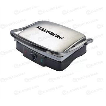 Hausberg HB-533 Grille-pain et grill Electriques Panini en acier Inoxydable (1850-2200W, 220-240V & 50/60Hz)